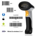 Bluetooth Barcode Scanner  MUNBYN Wired+ Wireless