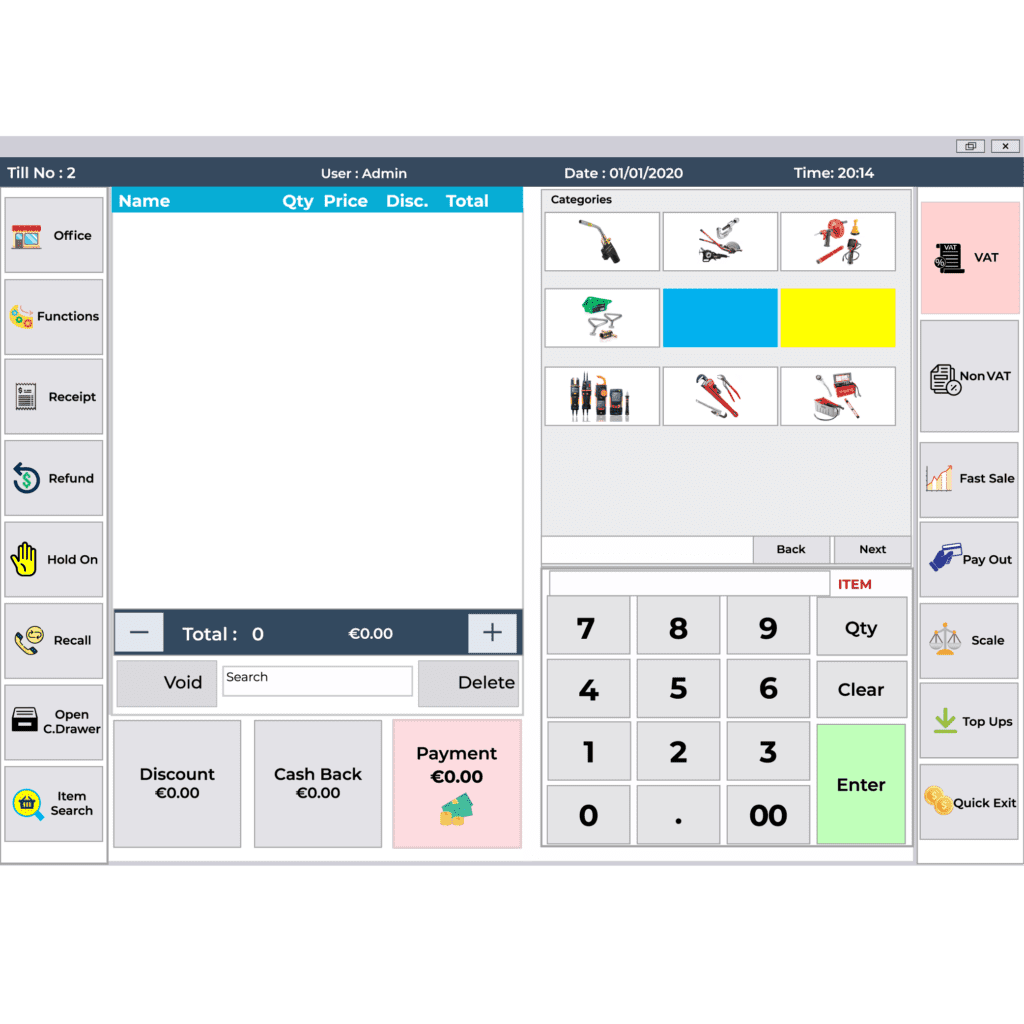 epos for plumber shop