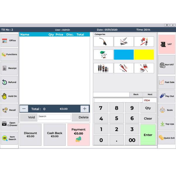 epos for plumber shop