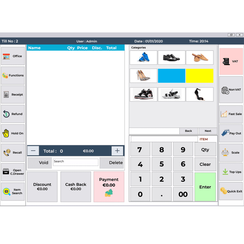epos for shoe store