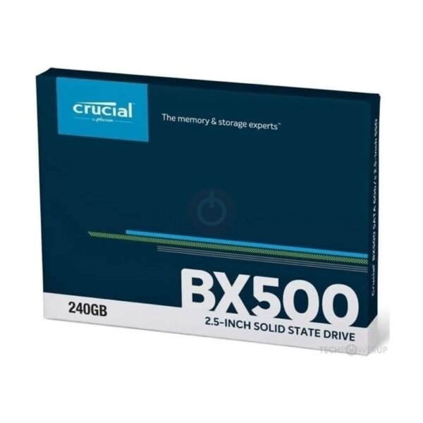 Crucial BX500 240 GB CT240BX500SSD1-Up to 540 MB/s (Internal SSD, 3D NAND, SATA, 2.5 Inch), Black - Image 1