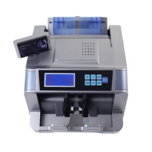 Automatic banknote counting machine in operation
