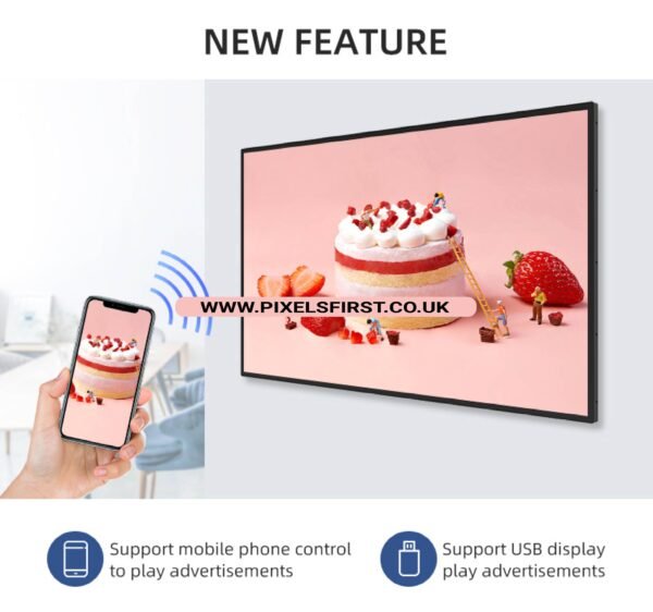 Digital Menu Boards for Restaurants & Takeaways – Wall Mounted LCD Display (32–43 Inch) - Image 2