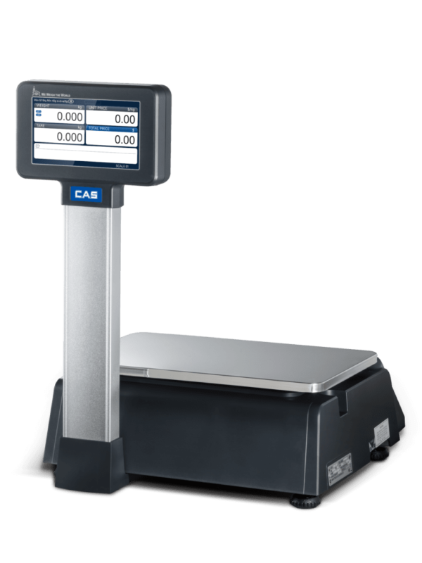 back side of CAS label printing scale back model CN1