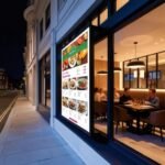 65-Inch Digital Window Display Screen for Businesses