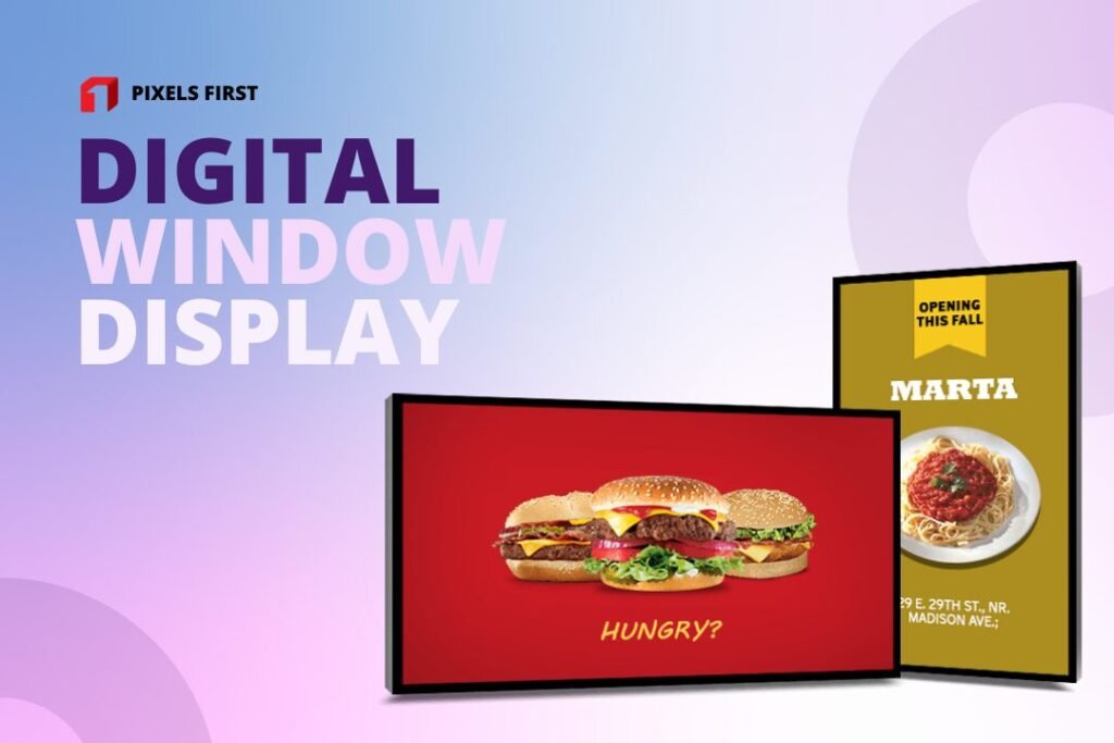 Elevate Your Business with a 65-Inch Digital Window Display