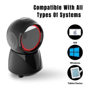 PIXELSFIRST PFS-800 Desktop Barcode Scanner with USB for 1D and 2D Codes